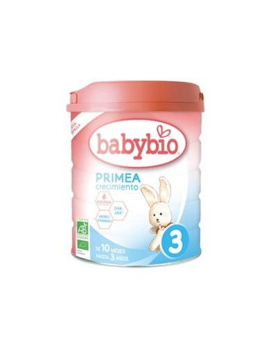 LECHE PRIMEA 3 VACA CRECIMIENTO 12-3años 800g BIO BABYBIO