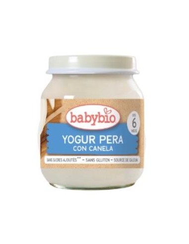 YOGUR DE VACA pera-canela 6meses 2udsx130g BIO SG BABYBIO