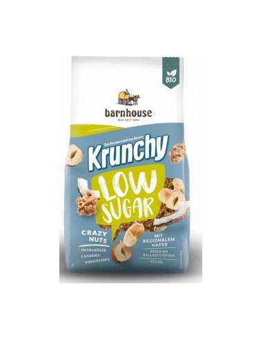 MUESLI KRUNCHY LOW SUGAR frutos secos 375 grBIO BARNHOUSE