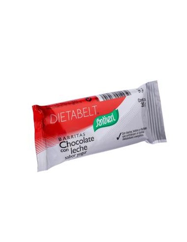 DIETABELT barritas choco c/leche-yogur caja 16ud. SANTIVERI