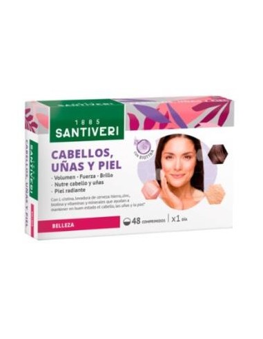 MULTIVIGOR CABELLO UÑAS Y PIEL 48comp. SANTIVERI