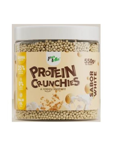 PROTEIN CRUNCHIES bolitas proteicas chocolate blanco 550gr. PROTELLA