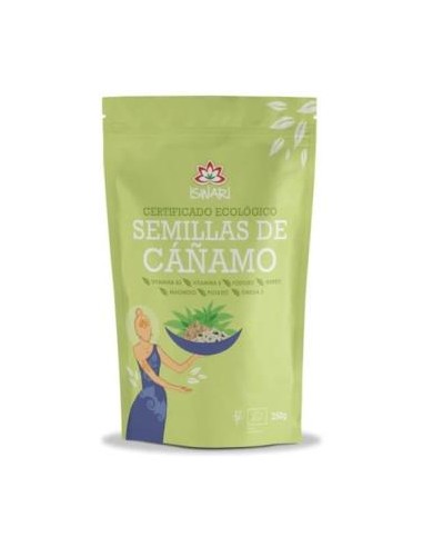 SEMILLAS DE CAÑAMO sin cascara 250gr. BIO ISWARI