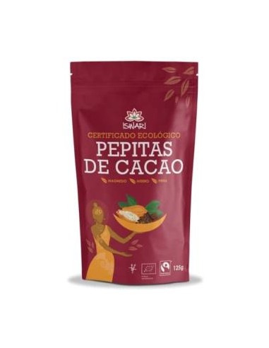 PEPITAS DE CACAO superalimento 125gr. BIO ISWARI