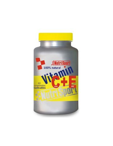 VITAMINA C+E MASTICABLE 60comp. NUTRISPORT