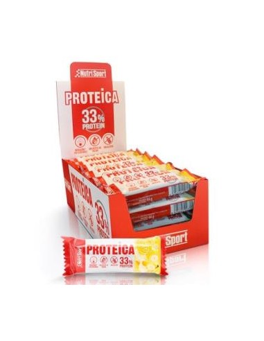 BARRITA PROTEICA platano caja 24uds NUTRISPORT