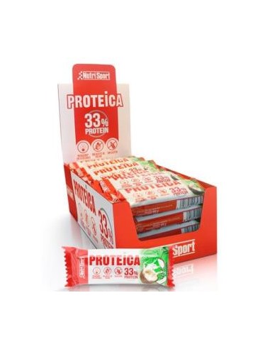 BARRITA PROTEICA coconut caja 24uds NUTRISPORT