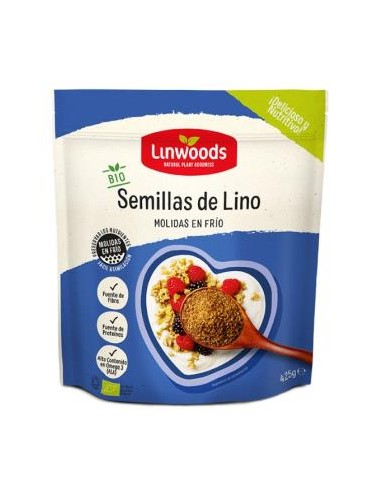 SEMILLAS DE LINO molidas 425gr BIO LINWOODS