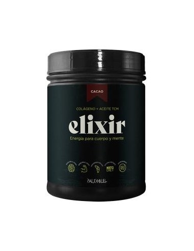 PALEOBULL ELIXIR colageno+aceiteTCM chocolat 450gr