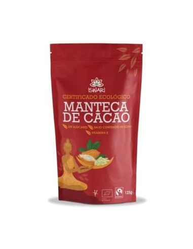 MANTECA DE CACAO superalimento 125gr. BIO ISWARI