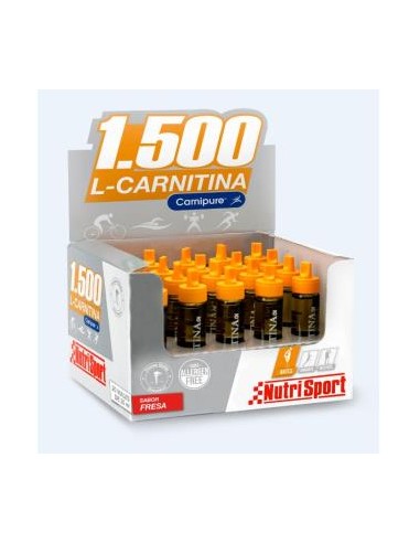 L CARNITINA 1500 FRESA 20amp NUTRISPORT