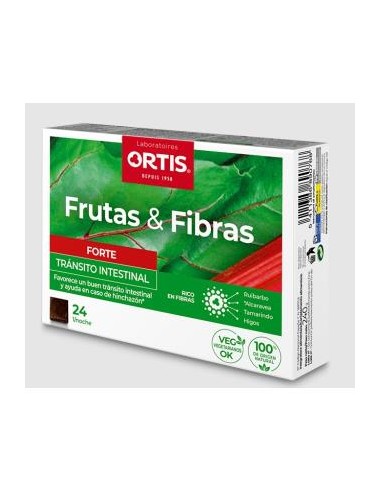 FRUTAS Y FIBRAS FORTE 24cubitos ORTIS