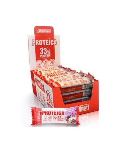 BARRITA PROTEICA doble chocolate 24uds. NUTRISPORT