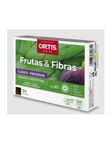 FRUTAS Y FIBRAS clasico 24cubitos ORTIS