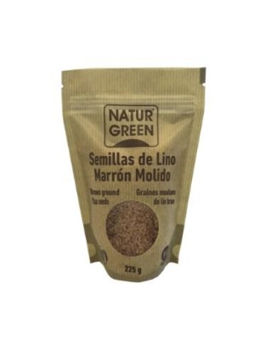 SEMILLAS DE LINO MARRON molido 225gr. BIO NATURGREEN