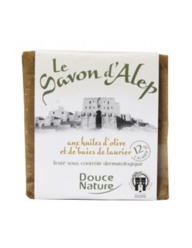 PASTILLA DE JABON ALEPO 12% laurel 200gr. DOUCE NATURE