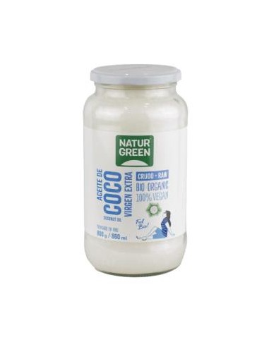 ACEITE VIRGEN DE COCO 1ª presion frio 800gr. BIO NATURGREEN