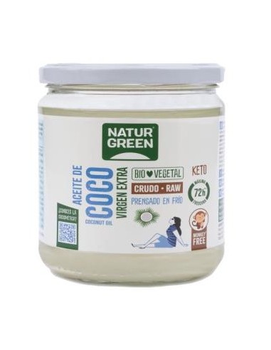 ACEITE VIRGEN DE COCO 1ª presion frio 200gr. BIO NATURGREEN