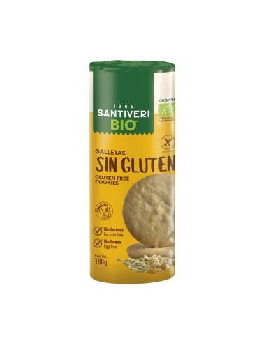 GALLETAS DIGESTIVE 1 Paquete 180gr. BIO SG SANTIVERI