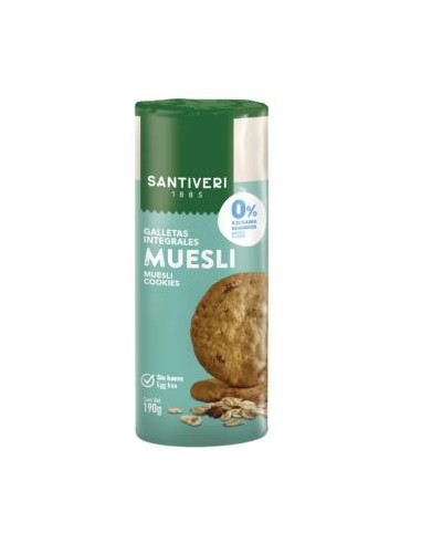 GALLETAS INTEGRALES MUESLI 0% azucares 190gr. SANTIVERI