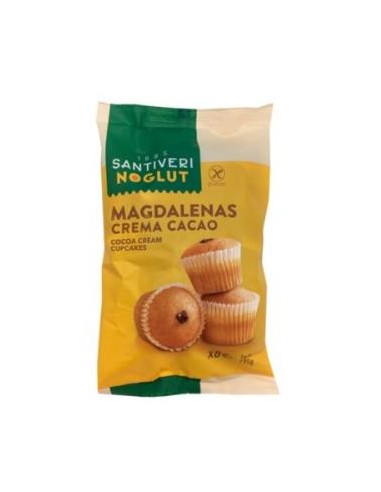 NOGLUT MADALENAS rellenas de cacao 195gr. SANTIVERI