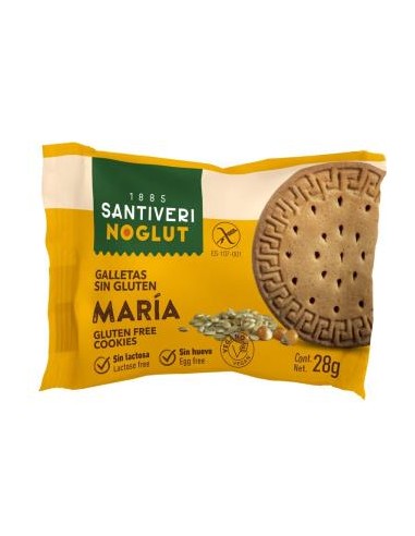 NOGLUT GALLETAS MARIA 25gr SANTIVERI