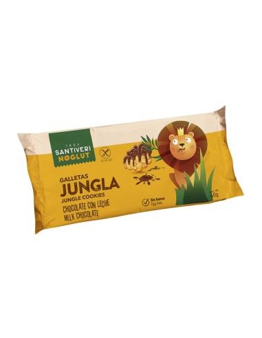 NOGLUT GALLETAS JUNGLA DE CHOCOLATE CON LECHE 60g SANTIVERI