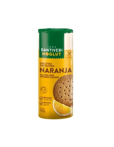 NOGLUT GALLETAS NARANJA 195gr. SANTIVERI