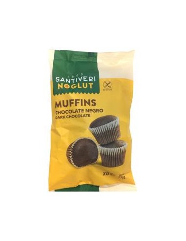 NOGLUT MUFFINS DE CHOCOLATE NEGRO 210gr. SANTIVERI