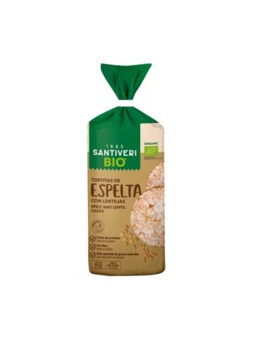 TORTITAS DE ESPELTA con Lentejas 100gr. BIO SANTIVERI