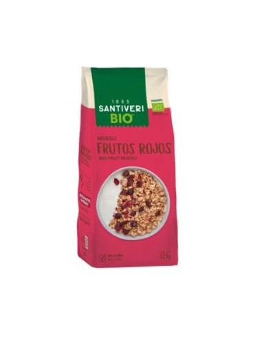 MUESLI CRUNCHY FRUTOS ROJOS 325gr. BIO SANTIVERI