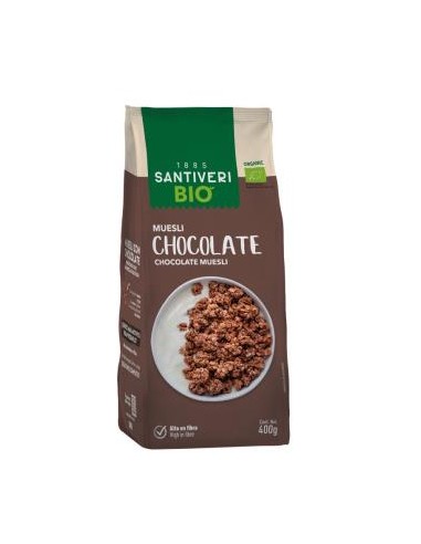 MUESLI CRUNCHY CHOCO 400gr. BIO SANTIVERI