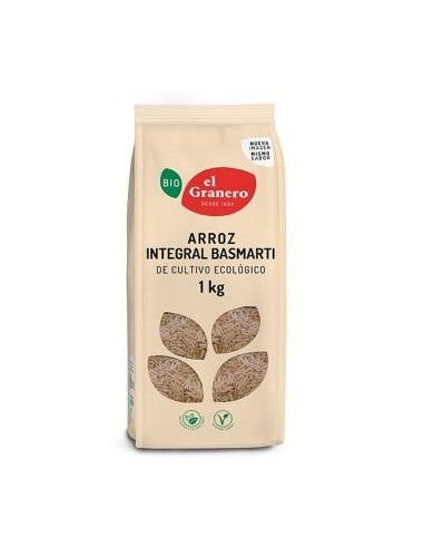 ARROZ BASMATI integral 1kg. BIO EL GRANERO