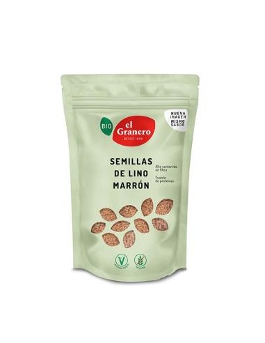 SEMILLAS DE LINO MARRON 400gr. BIO EL GRANERO