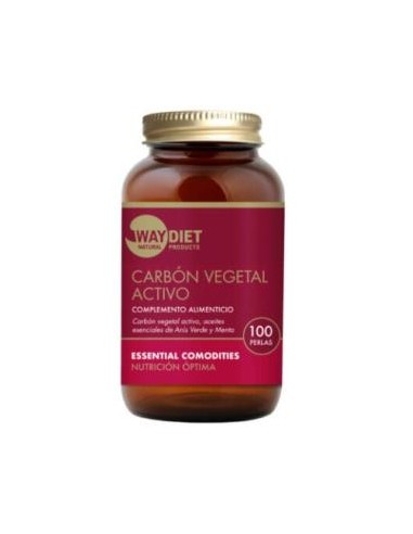 CARBON VEGETAL ACTIVO 100perlas WAYDIET NATURAL PRODUCTS