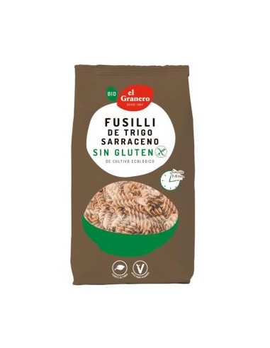 FUSILLI TRIGO SARRACENO 500gr. BIO SG EL GRANERO