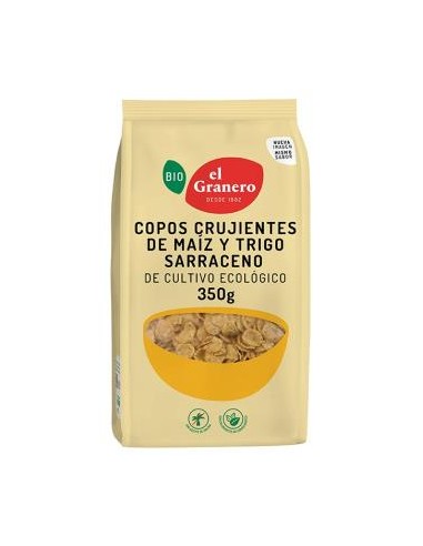 COPOS DE MAIZ Y TRIGO SARRACENO crujientes 350gr. EL GRANERO