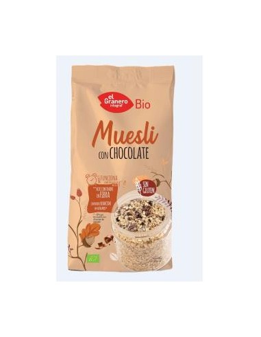 MUESLI con chocolate 375gr. BIO SG VEGAN EL GRANERO