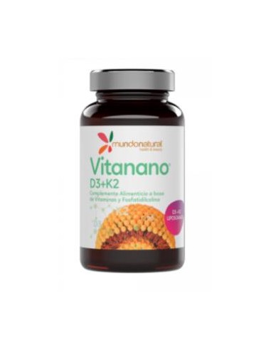 VITANANO VITAMINAS D3 + K2 liposomado 30cap. MUNDONATURAL