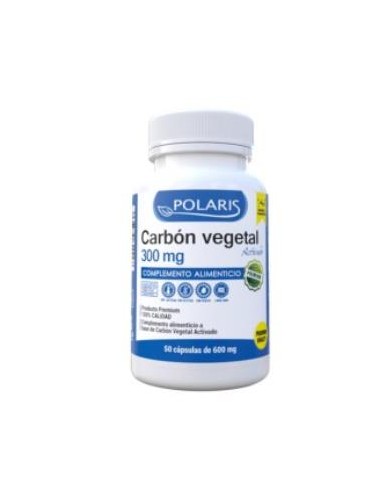 CARBON VEGETAL ACTIVADO 50cap. POLARIS