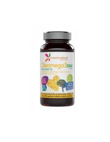 OLEOMEGA 3 80% DHA 30cap. MUNDONATURAL