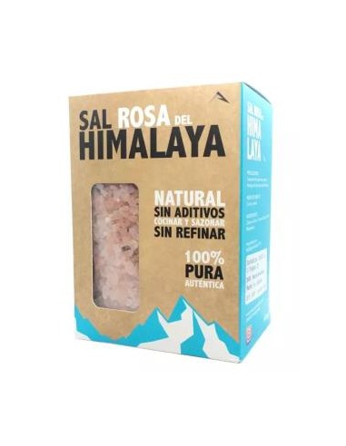 SAL ROSA DEL HIMALAYA gruesa 1kg. BIO DREAM FOODS