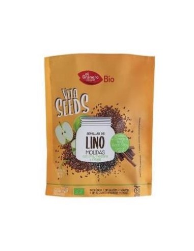 VITASEEDS semillas lino chia manzana molidas 200g EL GRANERO