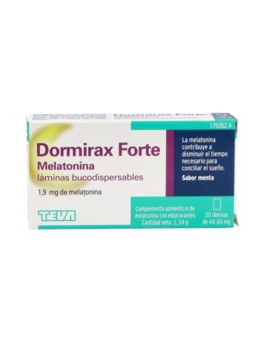 DORMIRAX Forte 1,9 Mg 30 laminas bucodispersables