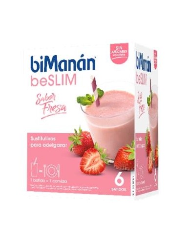 BATIDO SUSTITUTIVO fresa 6sbrs. BIMANAN