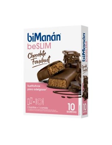 BARRITAS CHOCOLATE FONDANT 10ud. BIMANAN