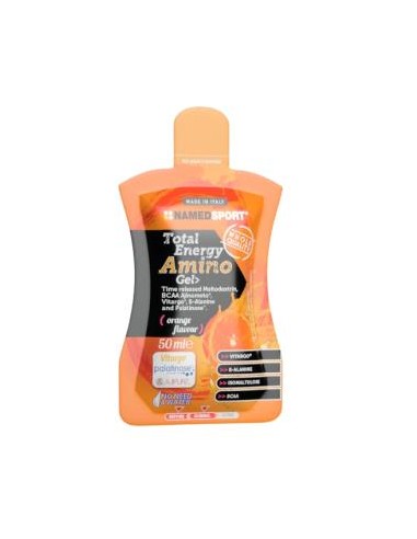 TOTAL ENERGY AMINO GEL Orange Flavour 32geles. NAMED SPORT