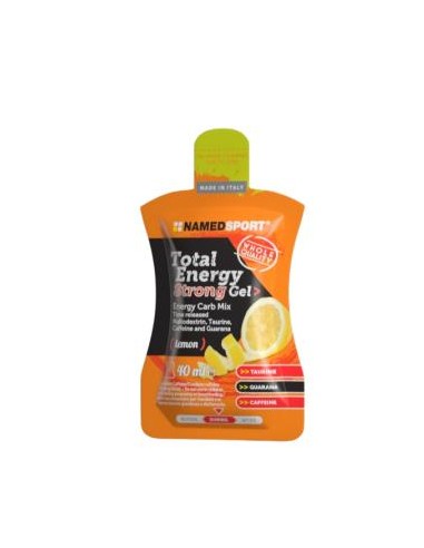 TOTAL ENERGY STRONG GEL Lemon 24geles. NAMED SPORT