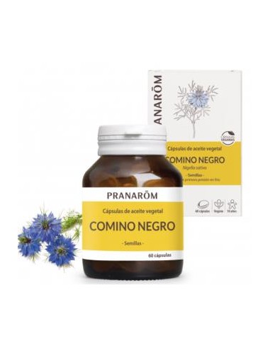 COMINO NEGRO 60cap.VEGAN PRANAROM P.ACABADO