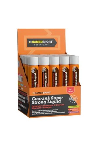 GUARANA SUPER STRONG 20viales. NAMED SPORT